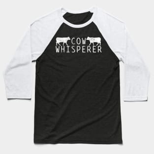 Farmer Cow Whisperer Vintage Baseball T-Shirt